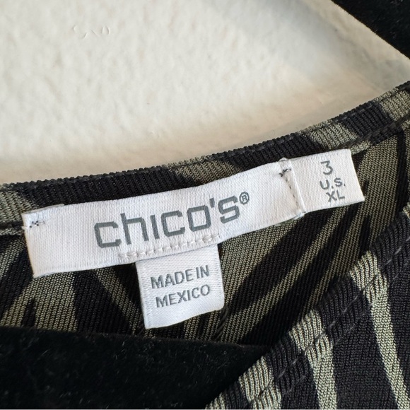 Chico's Travelers Tie Waist Jumpsuit Cropped Slinky Knit Size 3 XL (16-18) - Picture 7 of 9